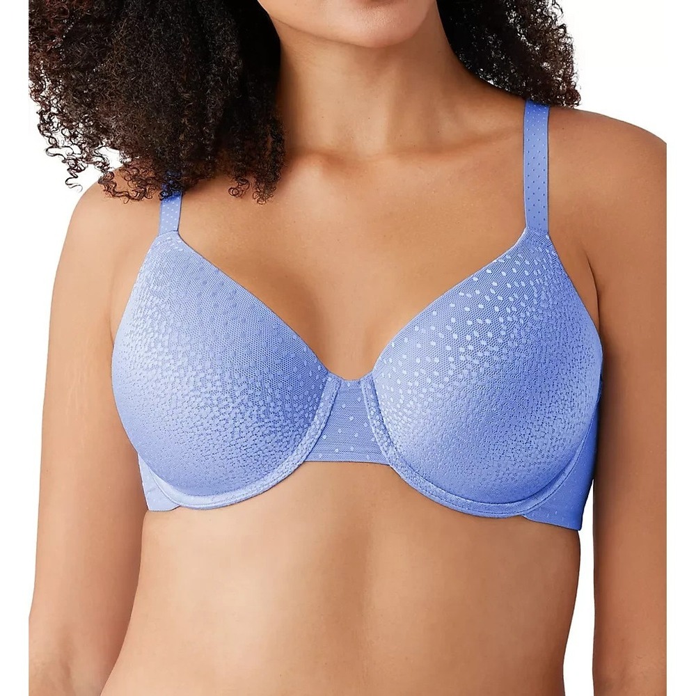 Wacoal Women's Back Appeal Underwire Contour T-Shirt Bra Blue‎ Size 36DDD 36 DDD